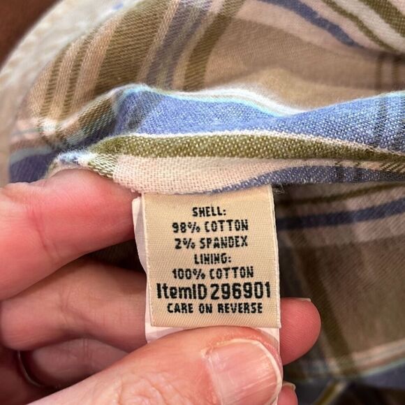 L.L. Bean Khaki Flannel Lined Cargo Pants Size 16 - Picture 5 of 5